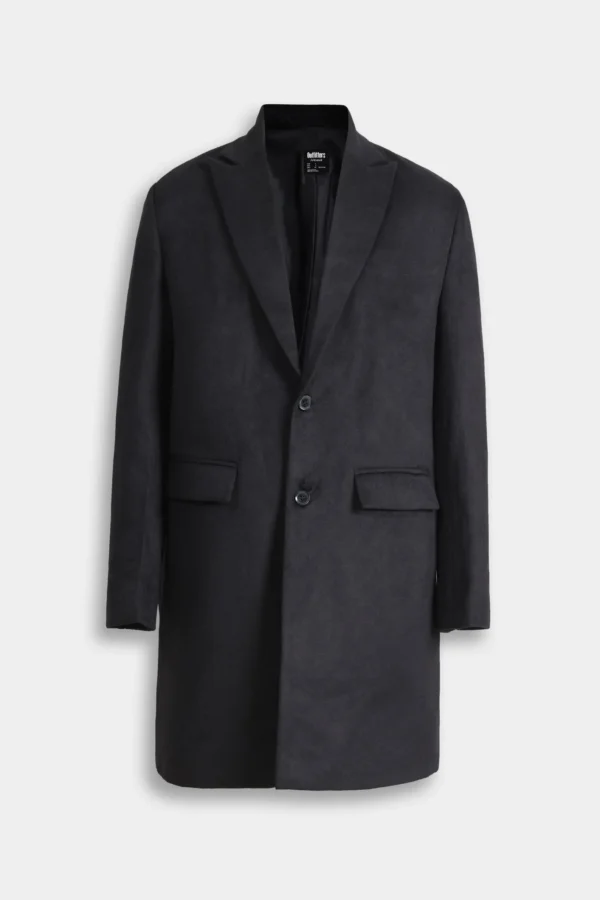 Felt Textured Long Coat